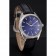 Omega Globemaster Blue Dial Stainless Steel Case Black Leather Strap