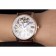 Cartier Luxury Skeleton Watch with Rose Gold Bezel and Brown Leather Band  621557
