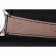 Patek Philipe Calatrava Stainless Steel Ribbed Bezel Black Leather Bracelet 801431