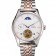 Omega De Ville Moonphase Tourbillon White Dial Stainless Steel Case Two Tone Steel Rose Gold Bracelet