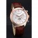 Patek Philippe Moonphase Chronograph White Dial Gold Case Brown Leather Strap  622843