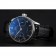 Swiss IWC Portuguese Black Dial Silver Case Black Leather Bracelet 1453903