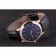 Patek Philipe Calatrava Roze Gold Polished Bezel Black Leather Bracelet 801432