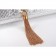 Saint Laurent Monogram Tassel Clutch Python Leather Gold Hardware Silver Bag 18926884