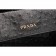 Prada Double Tote Ostrich Leather Bag Black