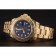 Swiss Rolex Submariner Skull Limited Edition Blue Dial Gold Case And Bracelet 1454089