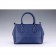 Prada Medium Saffiano Lux Top Handle Dark Blue