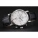 Omega Seamaster Vintage Chronograph White Dial Diamond Hour Marks Stainless Steel Case Black Leather Strap