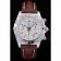 Swiss Breitling Certifie Stainless Steel Bezel Brown Croco Leather Bracelet White Dial 80285