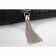 Saint Laurent Kate Monogram Tassel Python Leather Silver Hardware Black Medium Bag 18926845