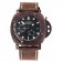 Panerai Luminor Submersible Black Dial Brown Case Brown Leather Strap