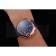 Cartier Ballon Bleu Blue Dial Gold Case Blue Leather Strap