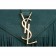 Saint Laurent Medium Fringed Suede Leather Satchel Green