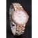 Swiss Vacheron Constantin Traditionnelle White Dial Diamond Bezel Rose Gold Case Two Tone Bracelet