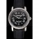 Swiss Cartier Ballon Bleu GMT Silver Dial Stainless Steel Case Black Leather Strap