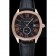 Cartier Drive De Cartier Black Dial Gold Diamond Case Black Leather Bracelet 1454217