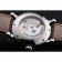 Patek Philippe Complications Moonphase Tourbillon White Dial Stainless Steel Case Brown Leather Strap