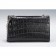 Saint Laurent Kate Monogram Tassel Crocodile Leather Black Medium Bag 18926843