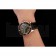 Swiss Blancpain Fifty Fathoms Flyback Chronograp Carbon Fiber Dial Rose Gold Case Black Leather Strap