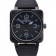 Bell and Ross BR 01-92 Black Dial Black Case Black Leather Strap