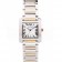 Cartier Tank Francaise 29mm White Dial Stainless Steel Case Two Tone Bracelet