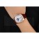 Cartier Calibre Tourbillon White Dial Gold Case Brown Leather Strap  622753