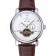 Vacheron Constantin Tourbillion Perpetual Calendar White Dial Silver Case Brown Leather Bracelet 1454277