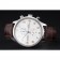 IWC Portugieser Chronograph White Dial Rose Gold Hands And Numerals Stainless Steel Case Brown Leather Strap