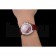Omega Speedmaster Burgundy Dial Stainless Steel Case Diamond Bezel Burgundy Leather Strap