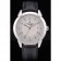 Swiss Vacheron Constantin Traditionnelle White Dial Roman Numerals Black Leather Bracelet