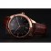 Omega Tresor Master Co-Axial Black Dial Rose Gold Case Brown Leather Strap
