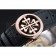 Patek Philippe Complications Chronograph Black Dial Gold Case Black Leather Bracelet  1454235
