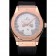 Hublot Classic Fusion Diamond Skull Dial Gold Case Black Leather Strap  622816