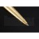 Cartier Fully Grooved Pattern Gold Ballpoint Pen  622777