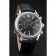Patek Philippe Chronograph Black Dial Stainless Steel Case Black Leather Strap