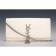 Saint Laurent Monogram Tassel Clutch Python Leather Silver Hardware White Bag 18926886