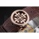 Patek Philippe Complications Chronograph White Dial Gold Case Brown Leather Bracelet  1454236