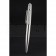 Cartier Silver Patterned Upper Body Silver Ballpoint Pen  622767