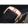 Omega DeVille Prestige Black Dial Gold Diamond Case Black Leather Bracelet  1454123
