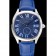 Cartier Drive De Cartier Blue Dial Silver Case Blue Leather Bracelet 1454211