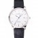 Swiss Girard-Perregaux 1966 White Dial Silver Case Black Leather Strap