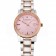 Burberry The City Pink Dial Rose Gold Diamond Bezel Stainless Steel Case Two Tone Bracelet