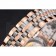Swiss Vacheron Constantin Traditionnelle White Dial Diamond Bezel Rose Gold Case Two Tone Bracelet