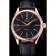 Rolex Cellini Black Dial Pink Gold Case Black Leather Strap  622842