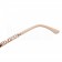 Hermes Large Oversized Beige Frame Sunglasses with Metallic Logo 308102