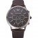 Emporio Armani Classic Chronograph Brown Dial Silver Case Brown Leather Bracelet  622341