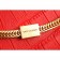 Saint Laurent Medium Tassel Crocodile Leather Clutch Bag Red