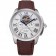 Cartier Calibre Tourbillon White Dial Stainless Steel Case Brown Leather Strap  622750