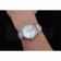 Omega DeVille Prestige Co-Axial Diamond Silver Case Mother-Of-Pearl Dial White Leather Strap