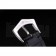 Patek Philipe Calatrava Stainless Steel Ribbed Bezel Black Leather Bracelet 801431